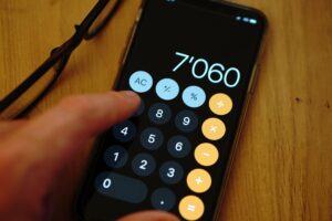 Rechner auf Smartphone